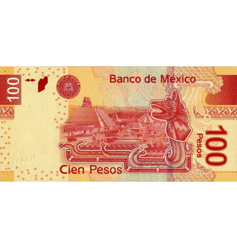 México 100 Pesos 2019 Pick 124bj